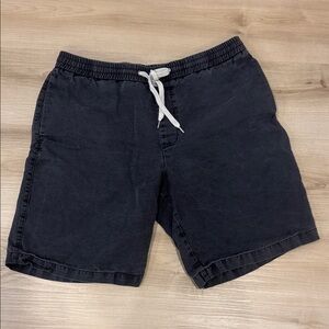 Men's All Saints Size Thirty two 32 Black Casual Drawstring Shorts